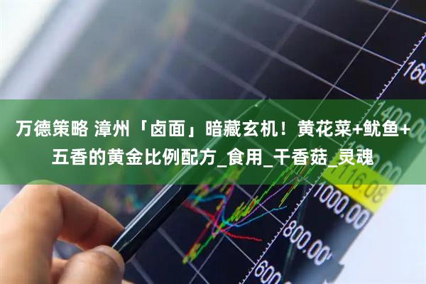 万德策略 漳州「卤面」暗藏玄机!黄花菜+鱿鱼+五香的黄金比例配方_食用_干香菇_灵魂