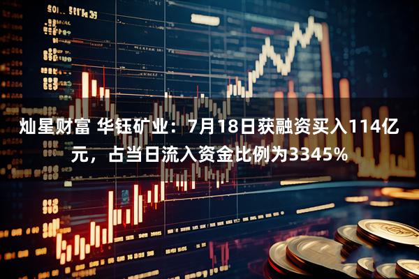 灿星财富 华钰矿业：7月18日获融资买入114亿元，占当日流入资金比例为3345%